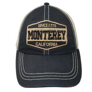 DIMCO Apparel Monterey California Black Baseball Cap Hat OS Mesh Adjustable